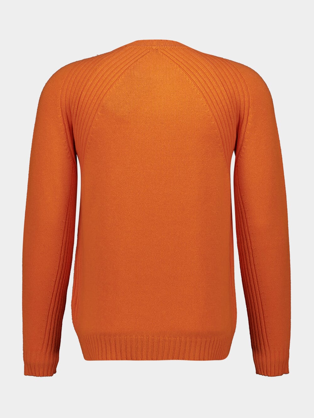 Orange Cashmere Crewneck Jumper - Image 3