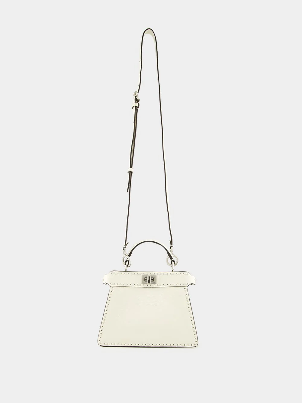 Peekaboo ISeeU Petite White Selleria Bag - Image 2