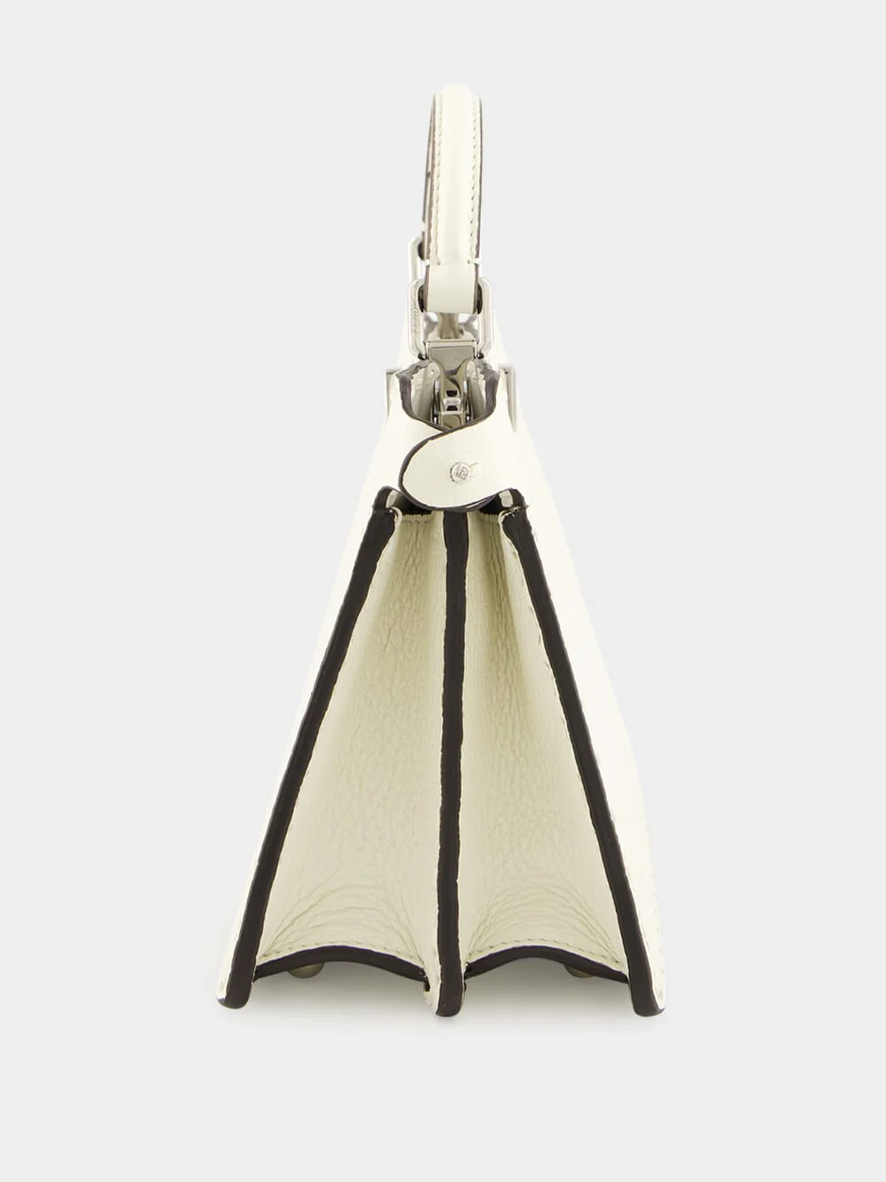 Peekaboo ISeeU Petite White Selleria Bag - Image 4