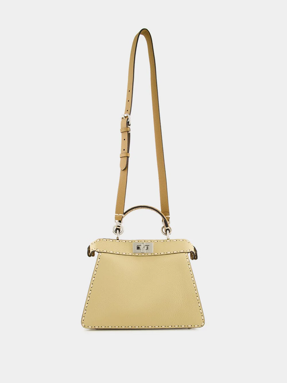Peekaboo ISeeU Small Selleria Bag in Beige - Image 3