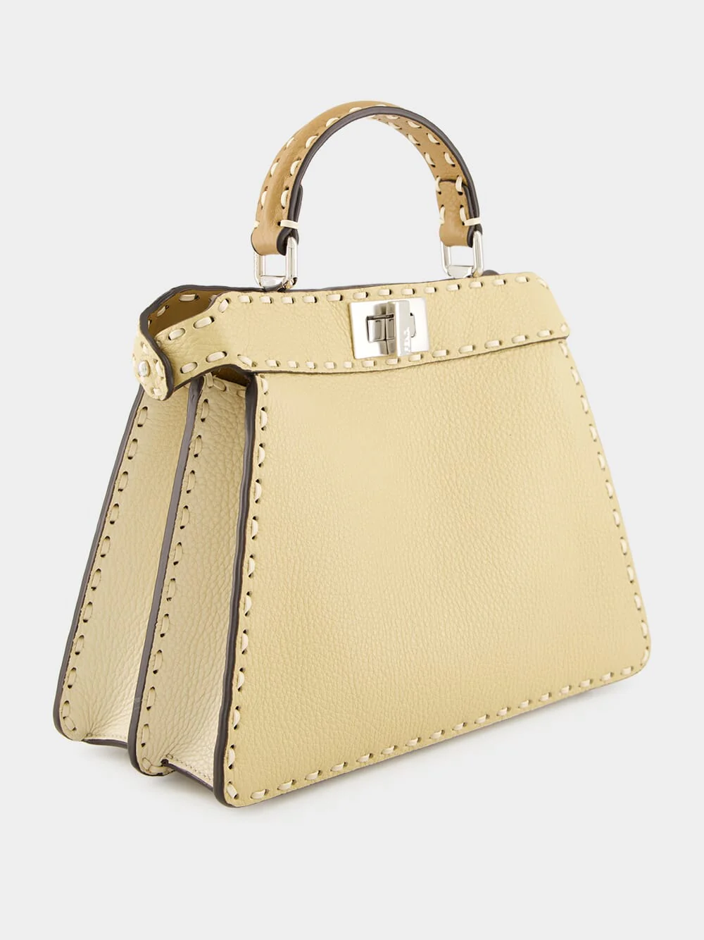 Peekaboo ISeeU Small Selleria Bag in Beige - Image 4