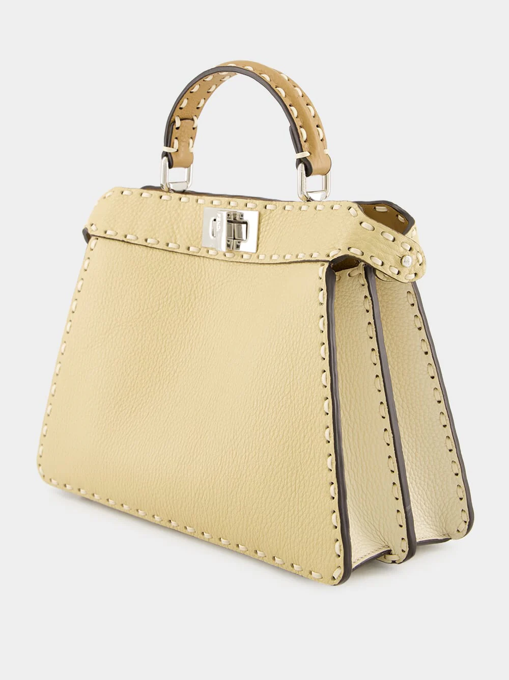 Peekaboo ISeeU Small Selleria Bag in Beige - Image 6