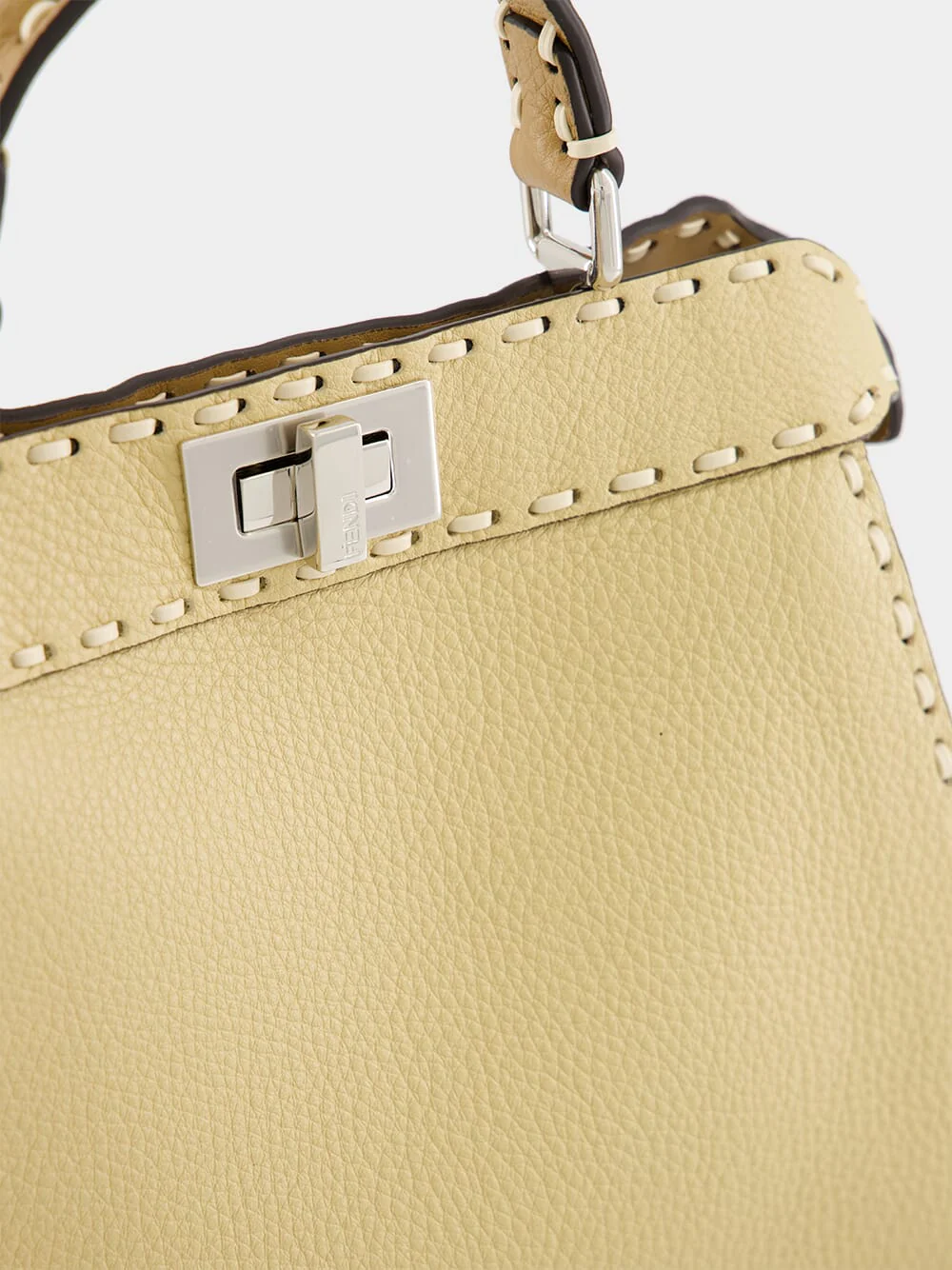 Peekaboo ISeeU Small Selleria Bag in Beige - Image 8