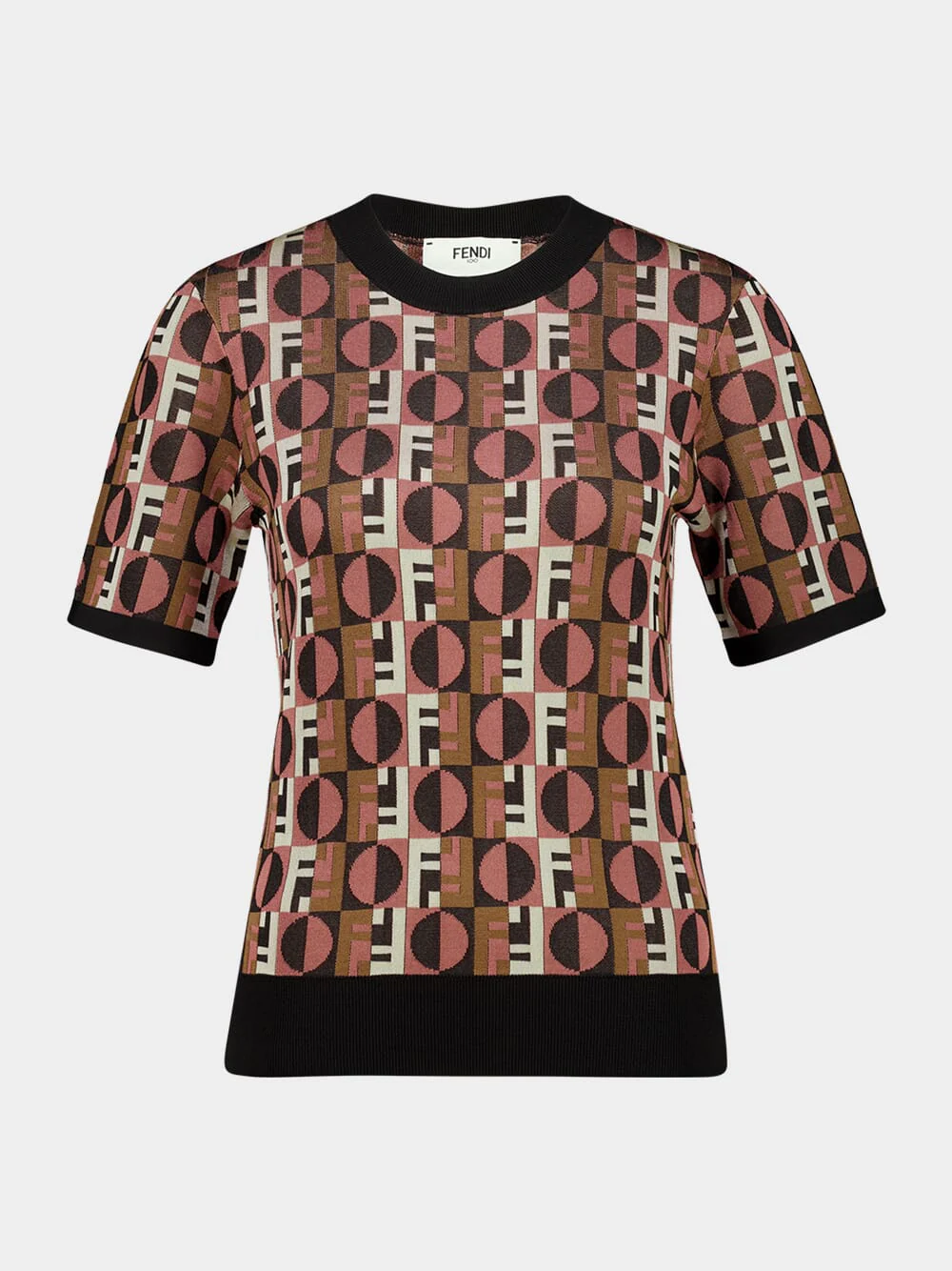 Pink Optical Jacquard Jumper