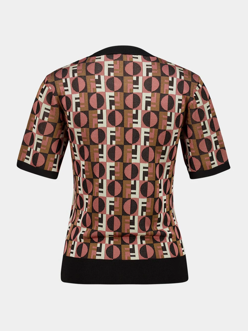 Pink Optical Jacquard Jumper - Image 2