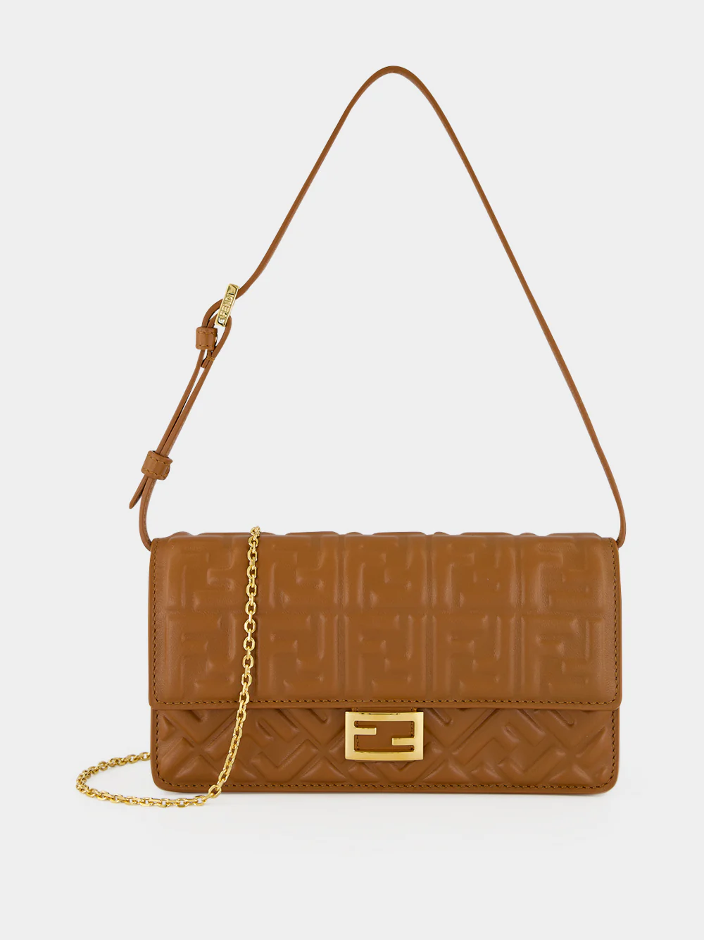 Sellier Brown FF Wallet On Chain Baguette