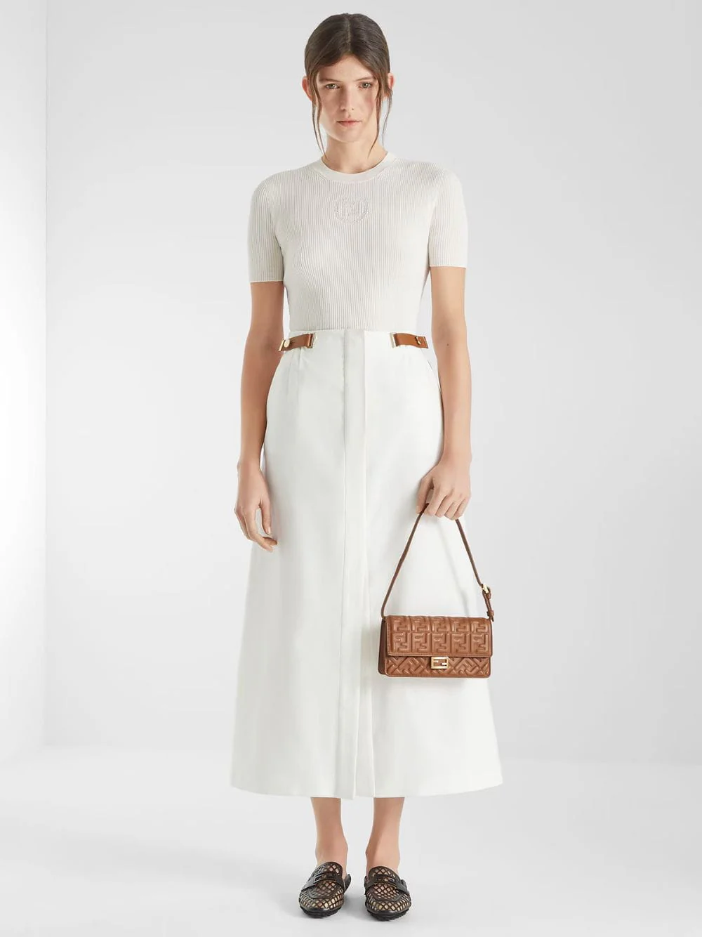 Sellier Brown FF Wallet On Chain Baguette - Image 2