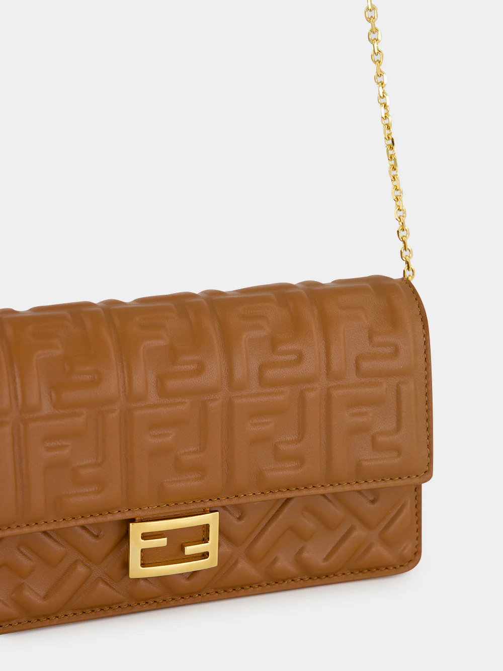 Sellier Brown FF Wallet On Chain Baguette - Image 8