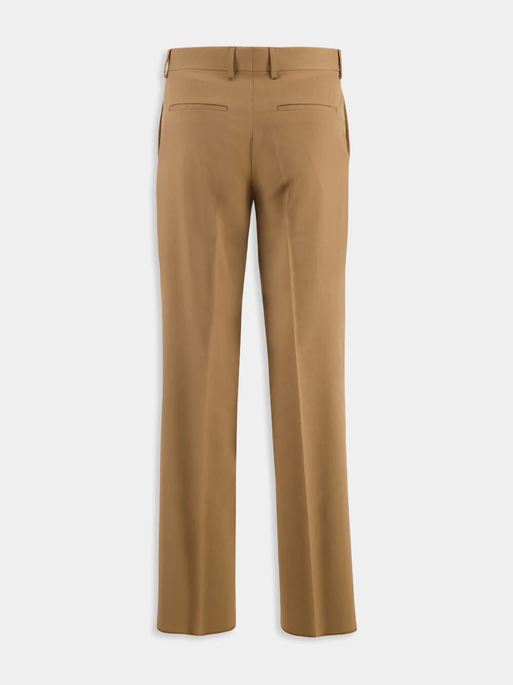 Rust Wool Cigarette Trousers - Image 2