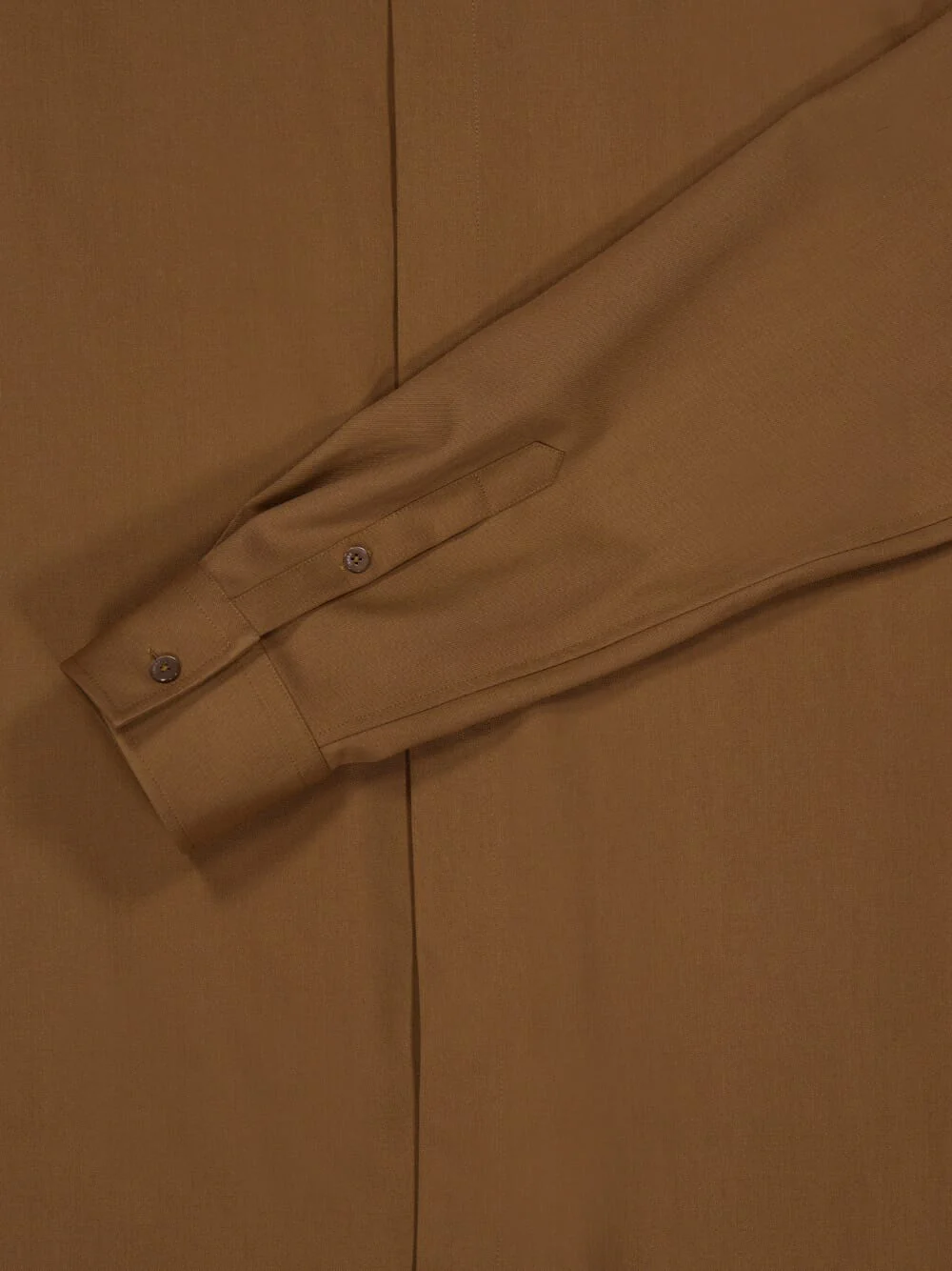 Rust Wool Gabardine Shirt - Image 4