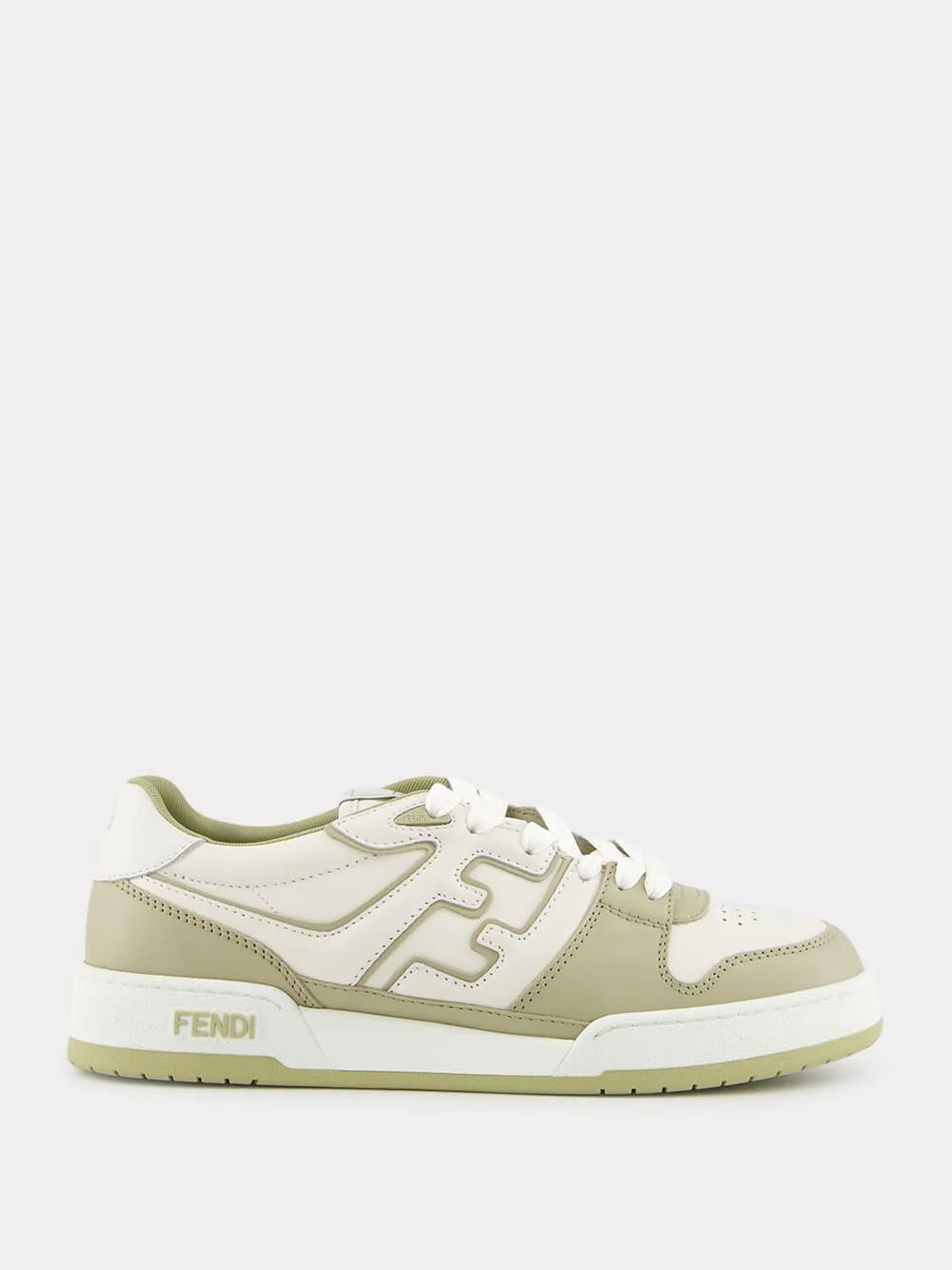 Sage Match Leather Sneakers - Image 8