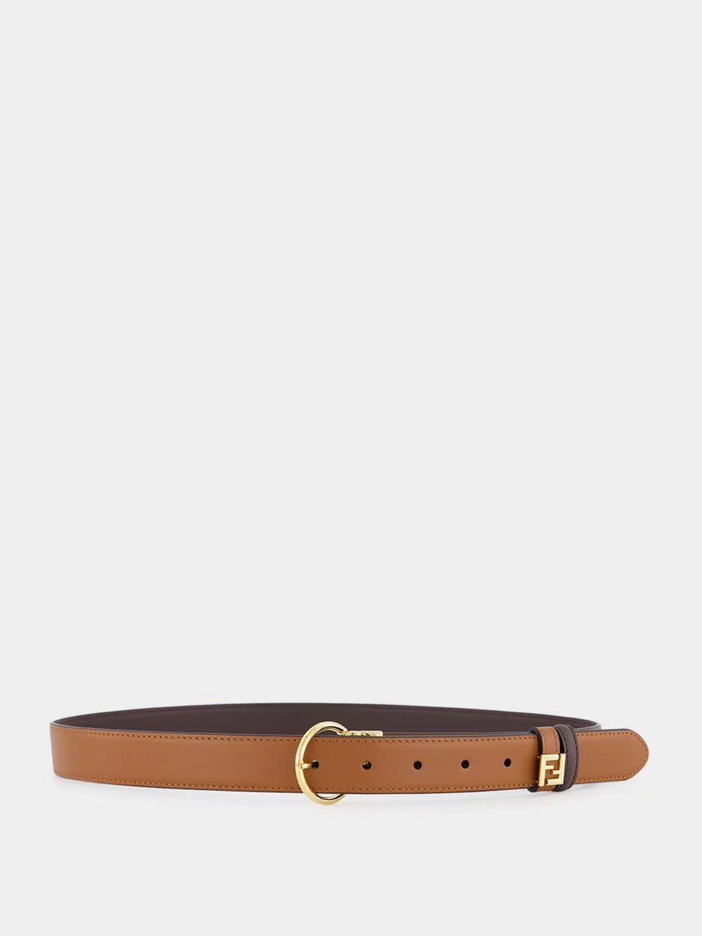 Sellier and Chocolate Reversible Belt