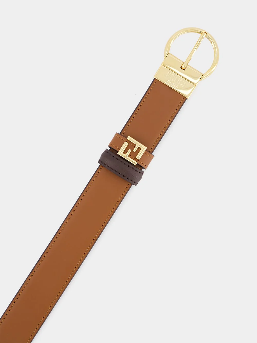 Sellier and Chocolate Reversible Belt - Image 3
