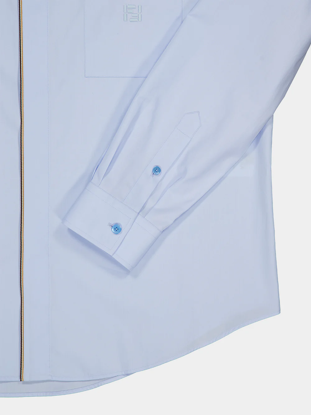 Light Blue Cotton Oxford Shirt - Image 4