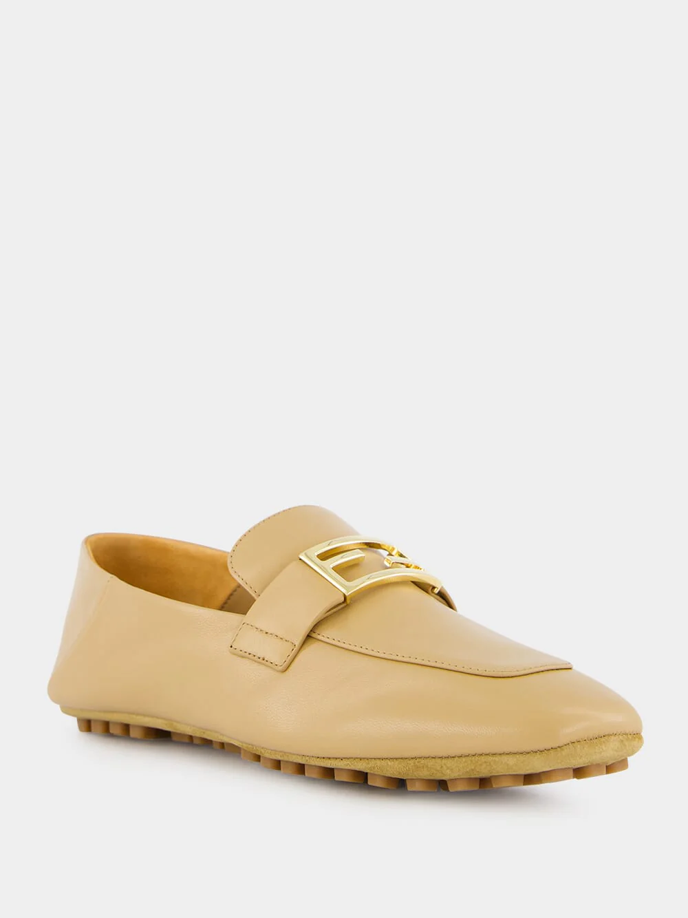 Beige Nappa-Leather Loafers - Image 2