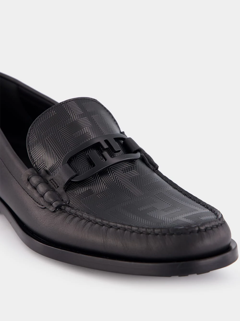 Black Fendi O’Lock Loafers - Image 6