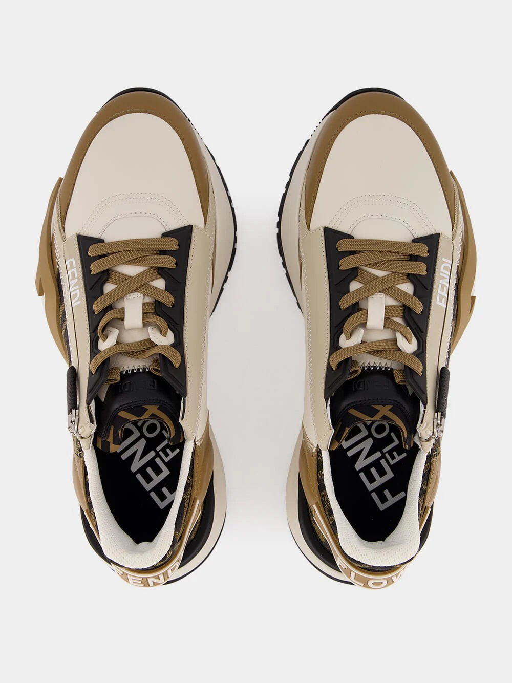 Brown Fendi Flow Sneakers - Image 3