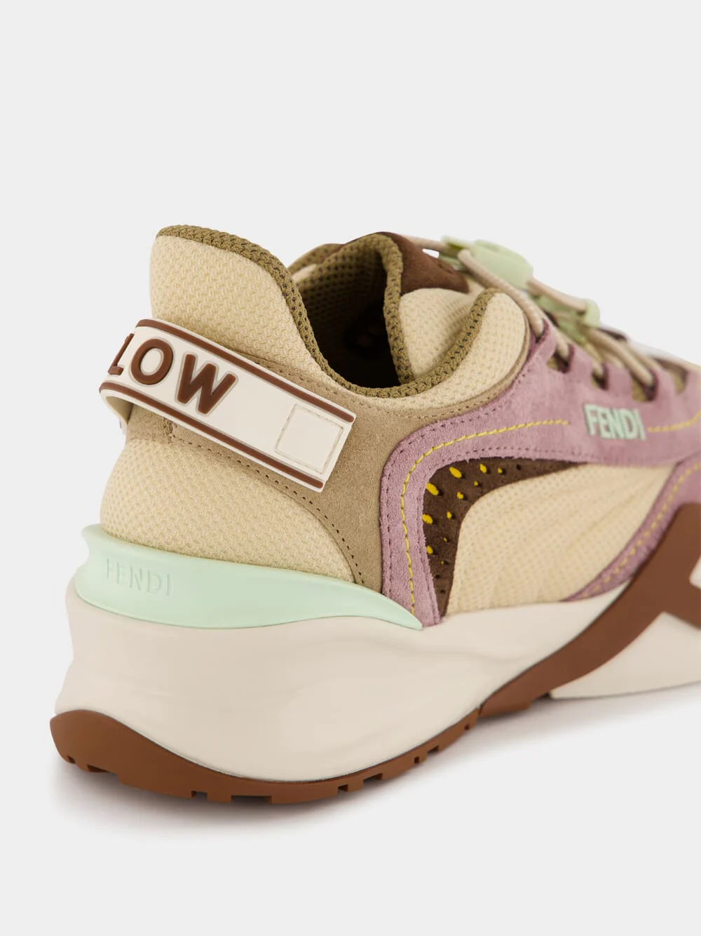 Brown Mesh and Suede Sneakers - Image 13