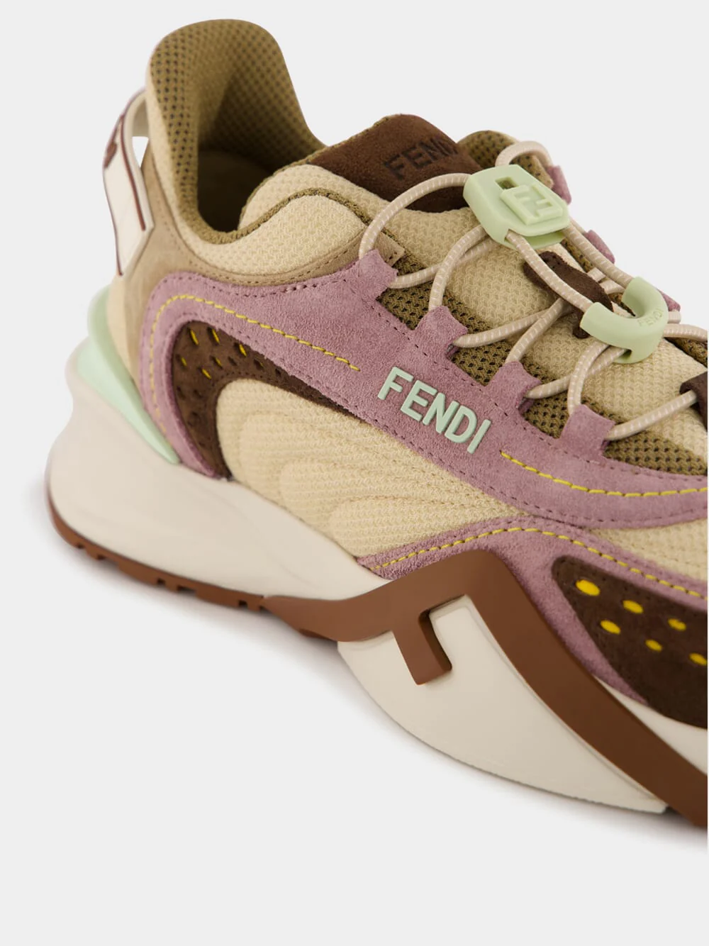 Brown Mesh and Suede Sneakers - Image 14