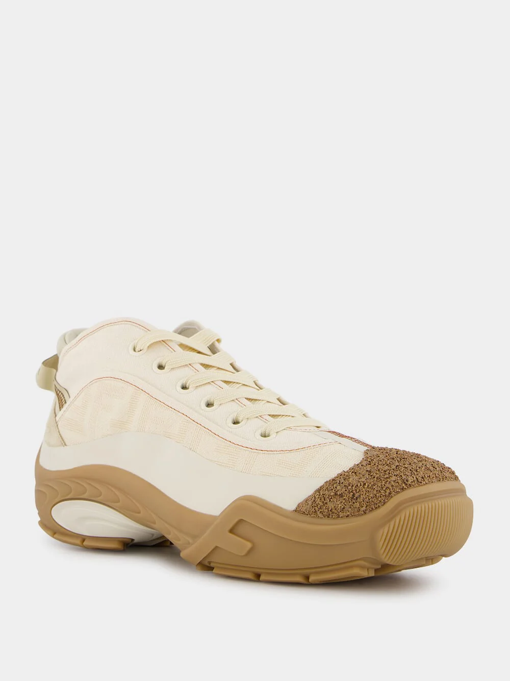 Lab White Fabric Mid-Tops - Image 3