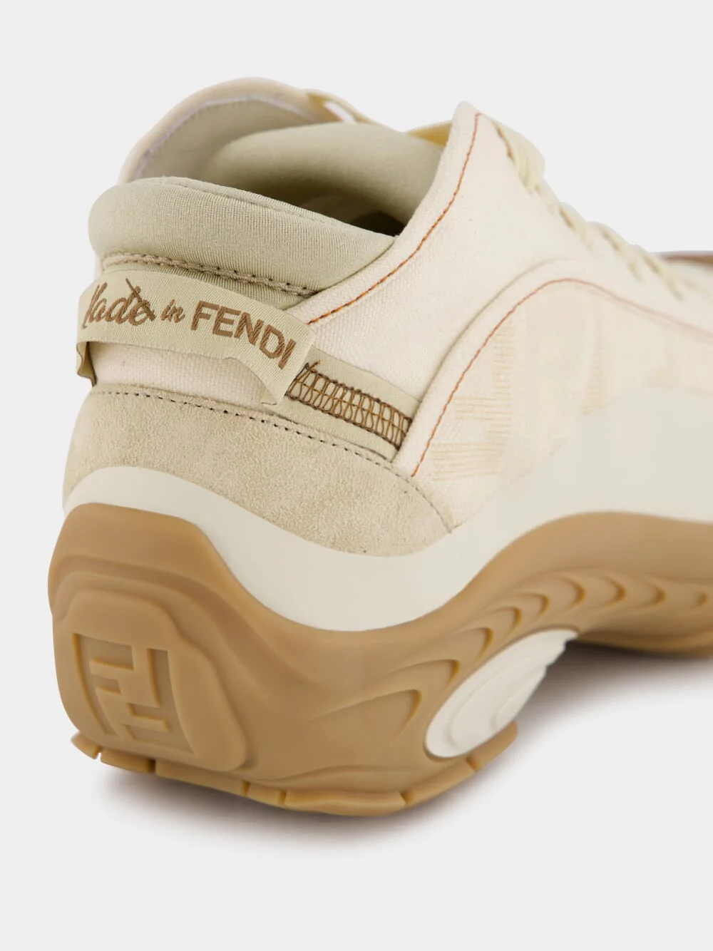Lab White Fabric Mid-Tops - Image 7