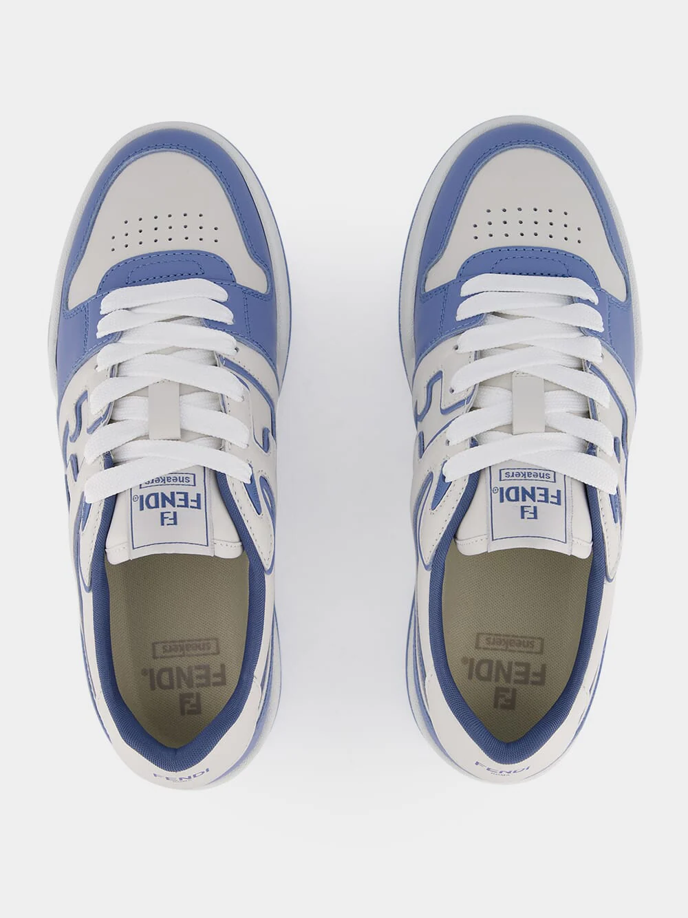 Light Blue Fendi Match Sneakers - Image 4