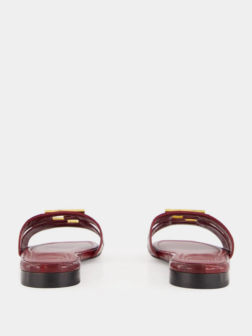 Burgundy FFold Sandals - Image 5