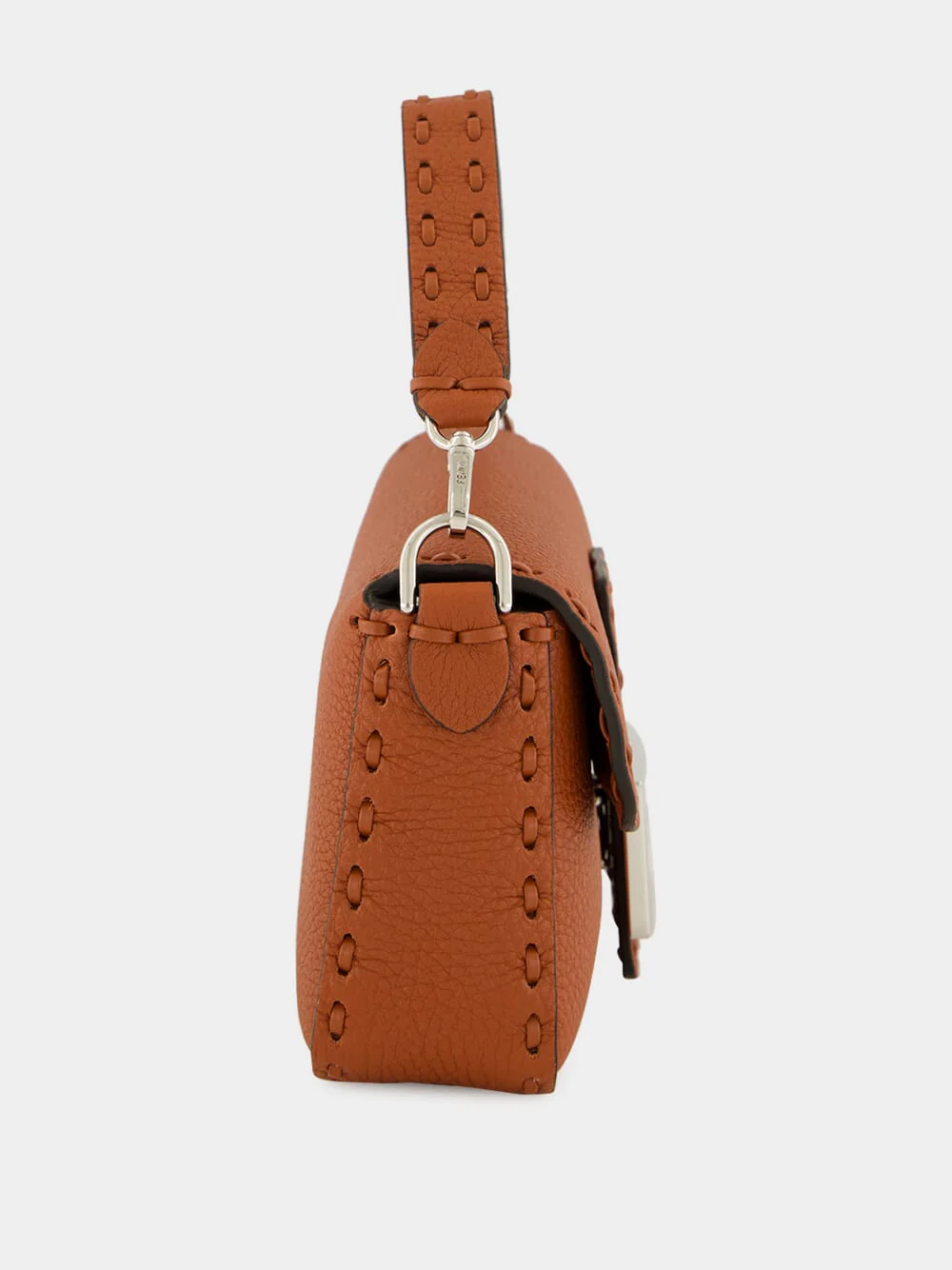Sienna Brown Baguette Mini Selleria Bag - Image 4
