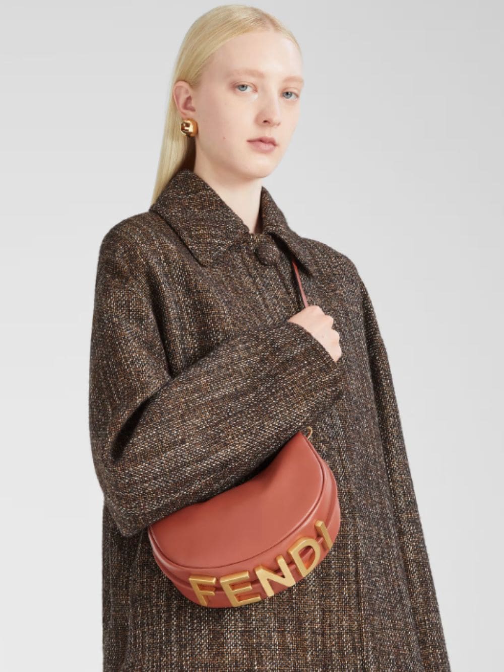 Sienna Brown Fendigraphy Mini Bag - Image 3
