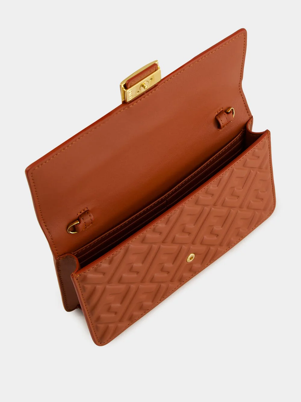 Sienna Brown Wallet On Chain Baguette - Image 5