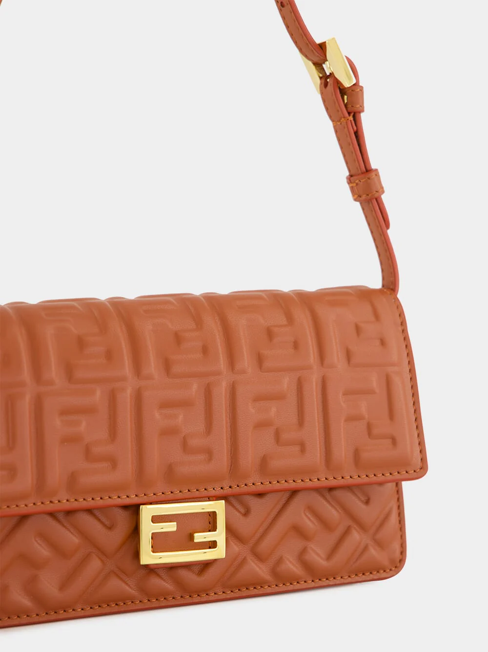 Sienna Brown Wallet On Chain Baguette - Image 6