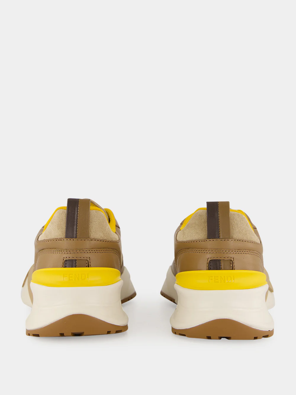Flow Brown Leather Low-Top Sneakers - Image 5