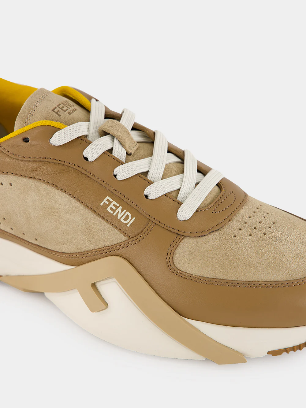 Flow Brown Leather Low-Top Sneakers - Image 6