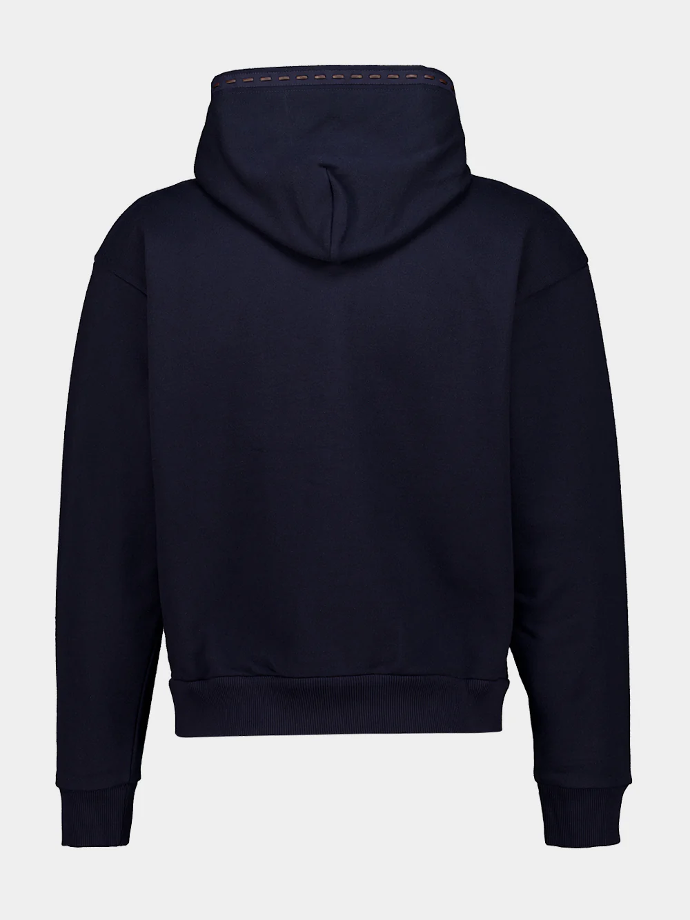 Navy Hooded Zip-Up Sweatshirt - Image 3