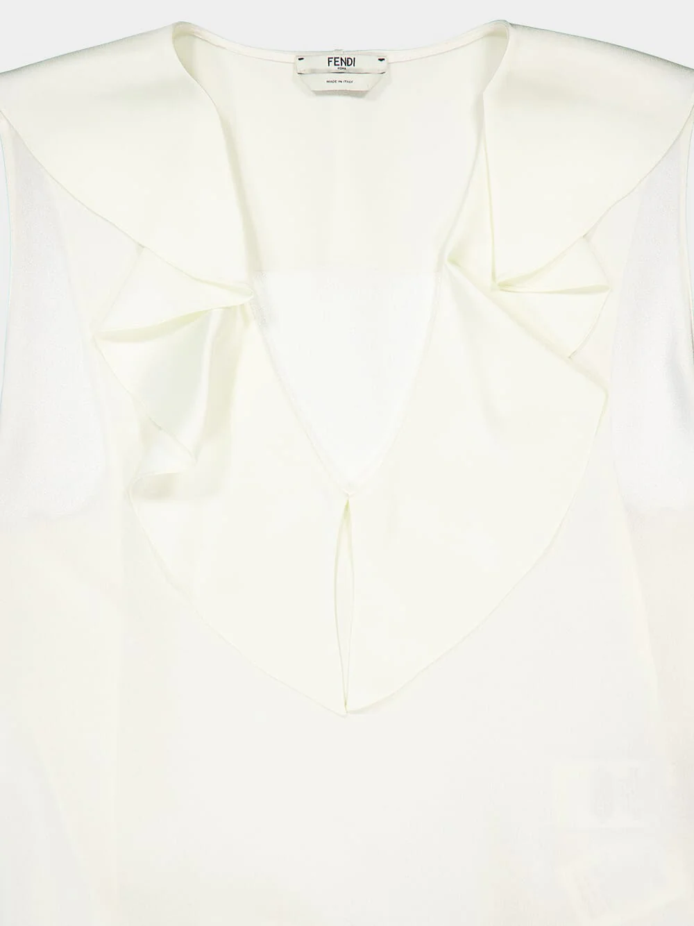 White Asymmetric Bias-Cut Dress - Image 3