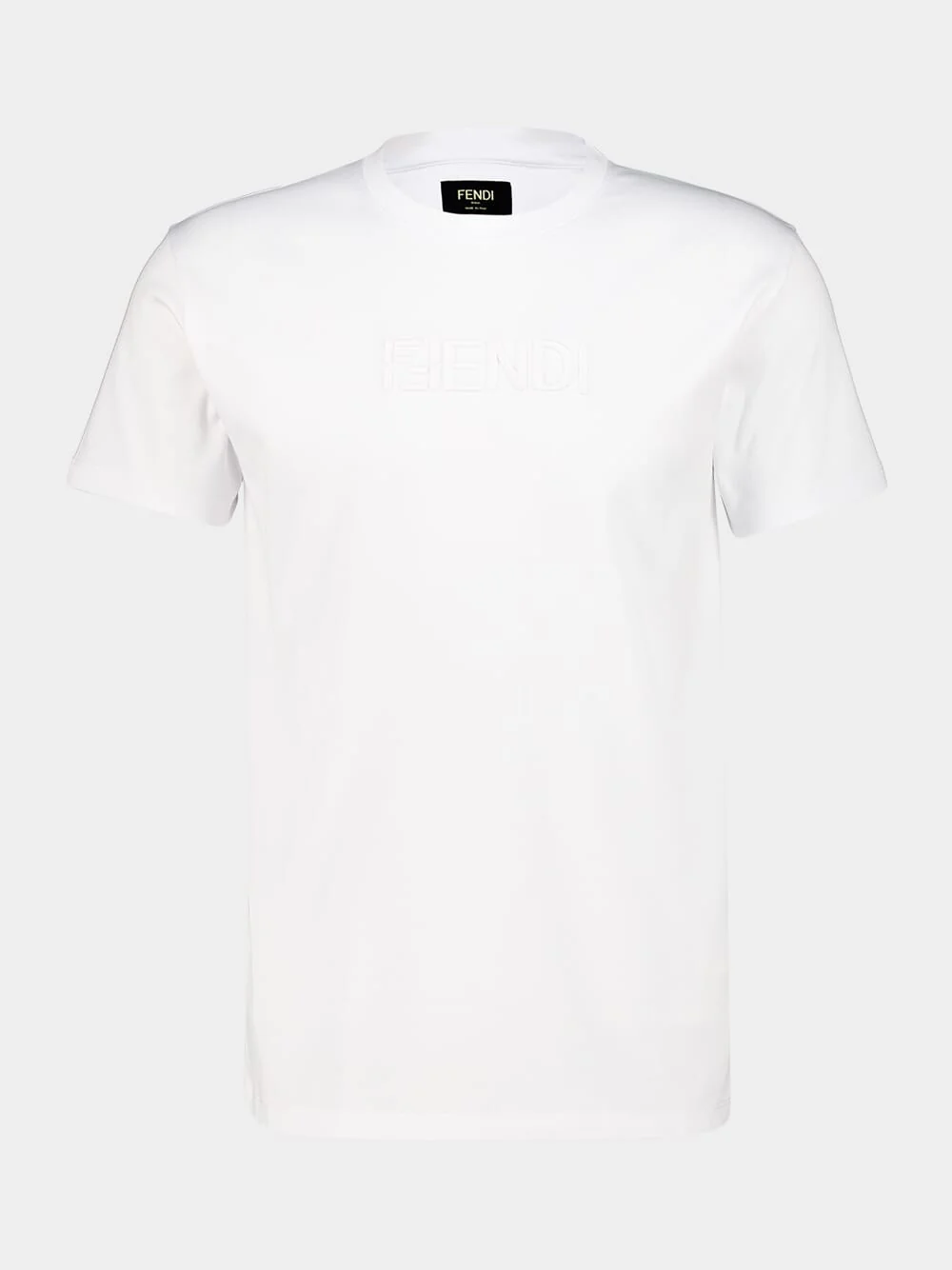 White Cotton FF Selleria Logo T-Shirt