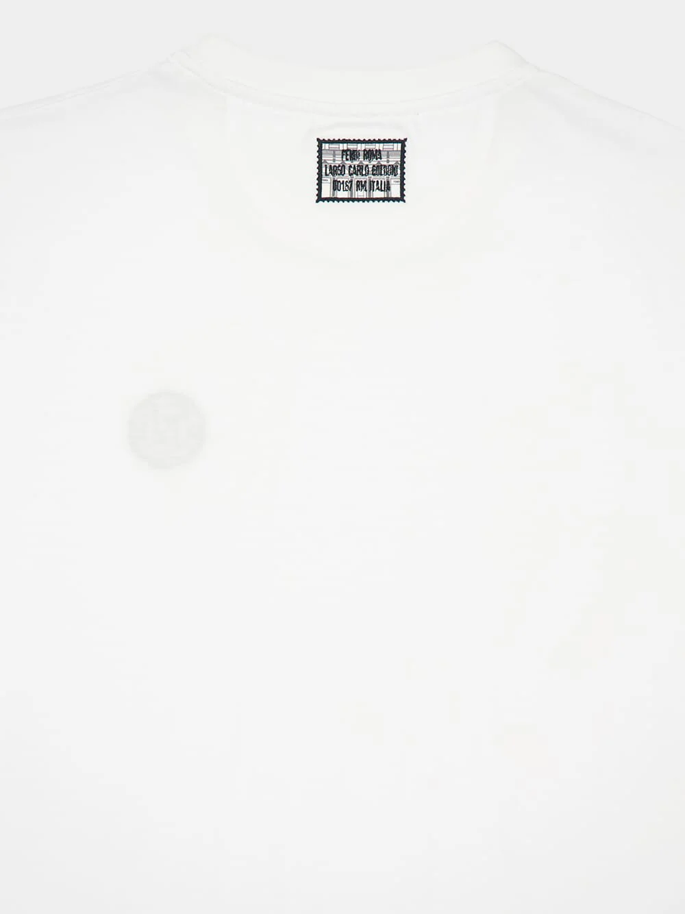 White FF Postcards Cotton T-Shirt - Image 4