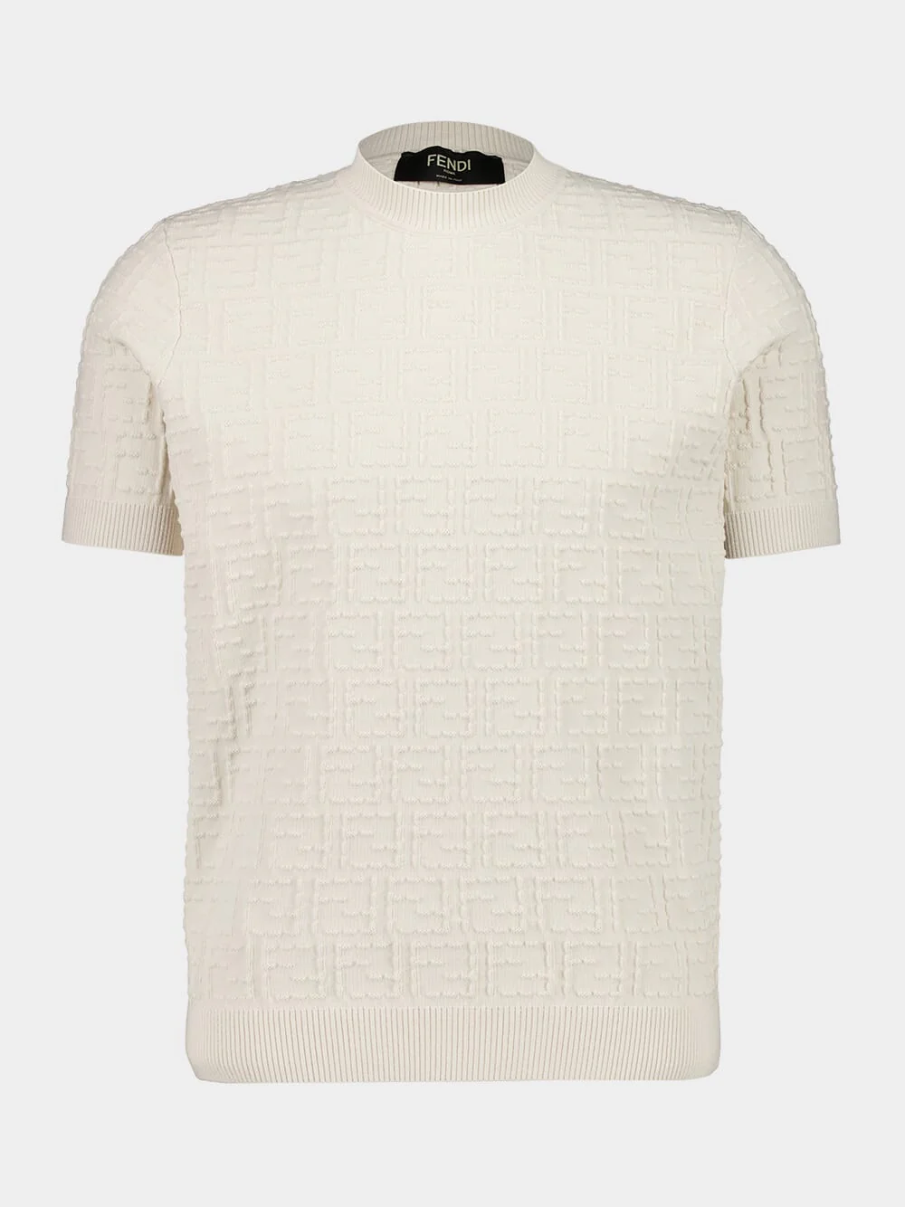 White FF Selleria Cotton Pullover