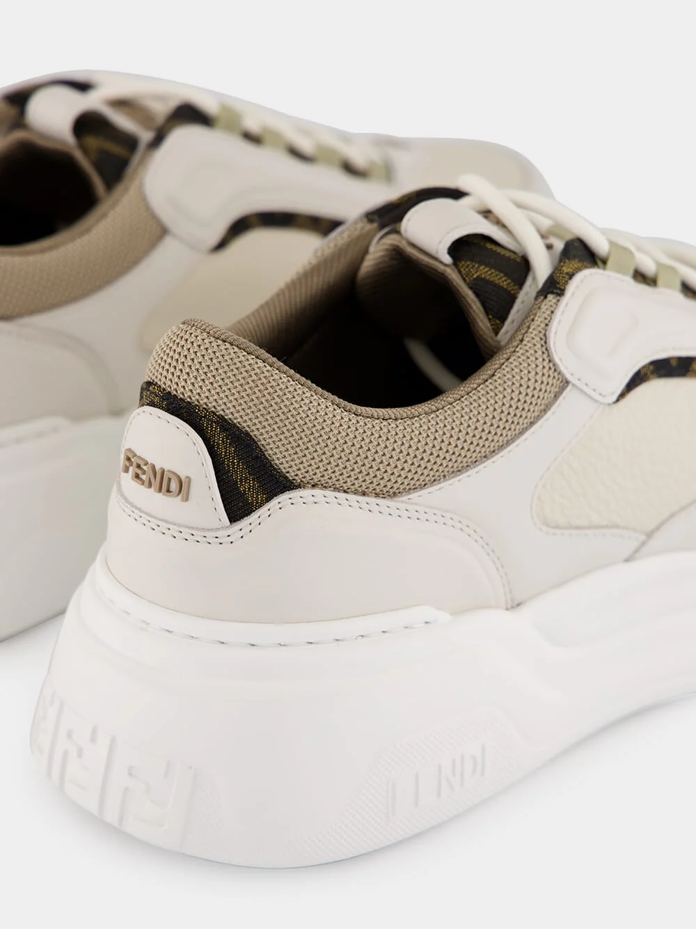 White Force Leather Low-Top Sneakers - Image 6