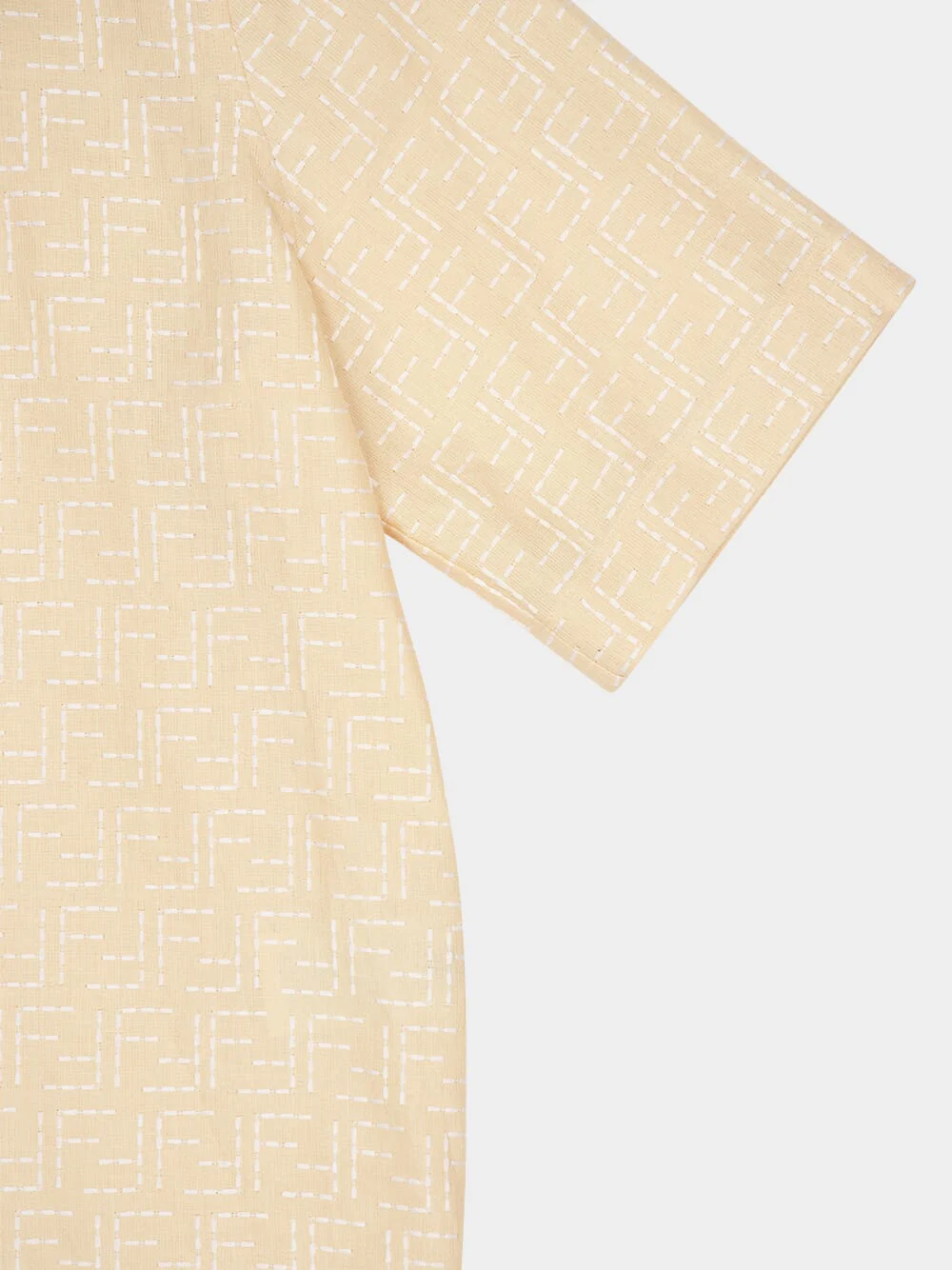 Yellow Linen FF Jacquard Shirt - Image 8