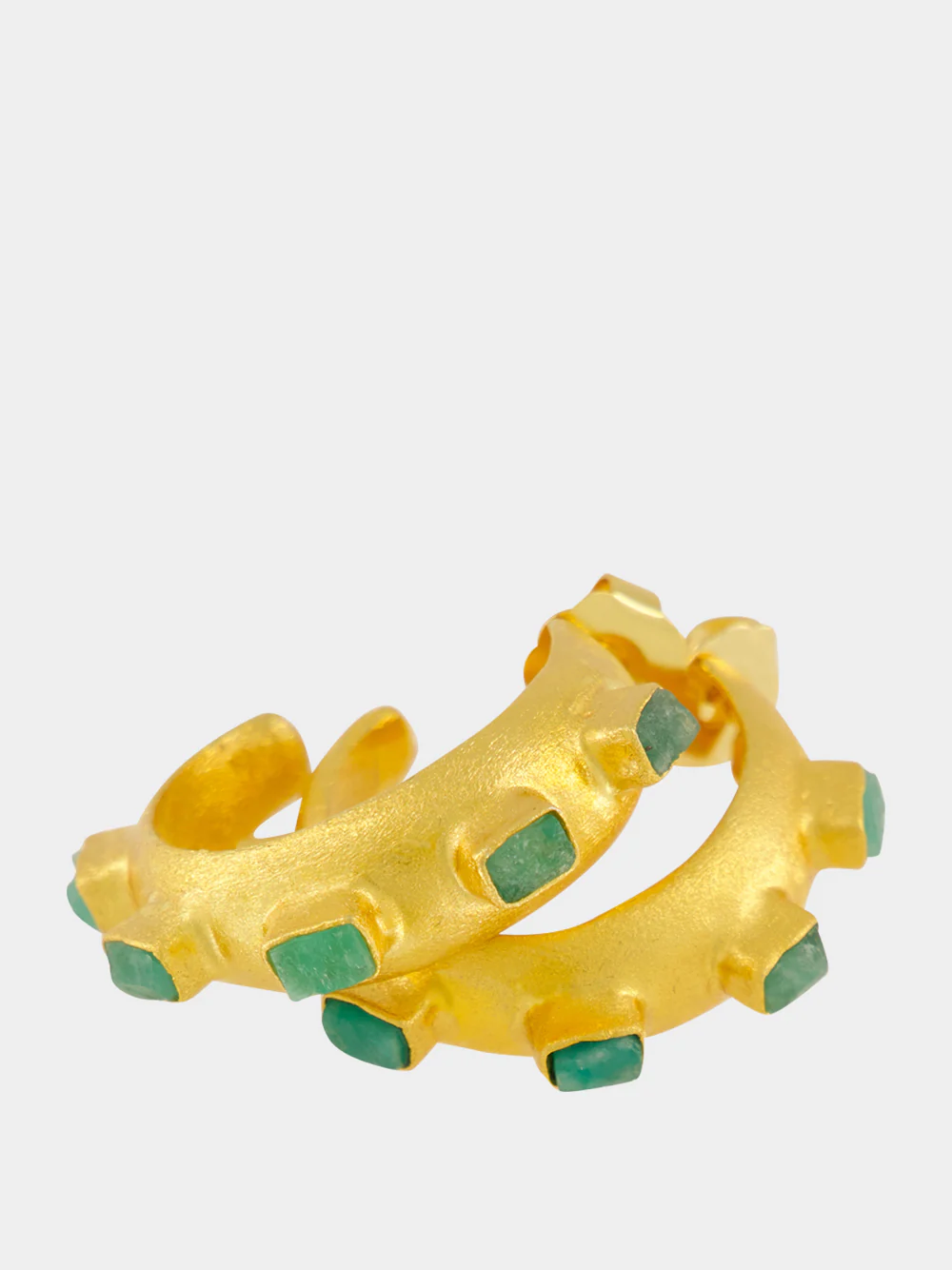 Gold Havana Glow Hoop Earrings - Image 3