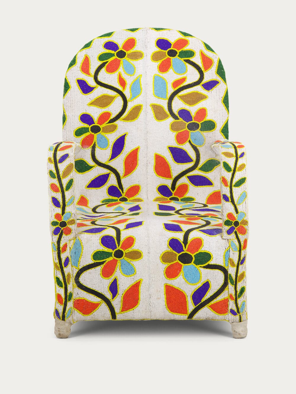Recycled White Beeds Armchair