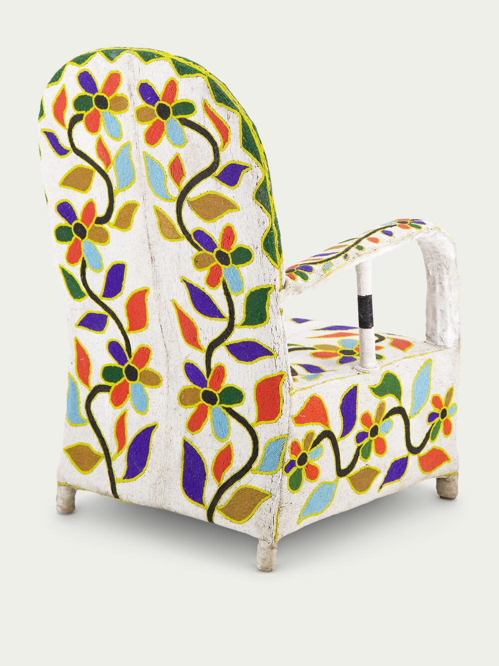 Recycled White Beeds Armchair - Image 3