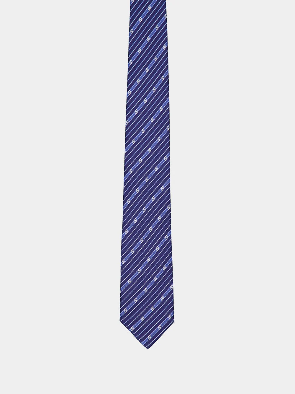 Blue Treccia Silk Tie - Image 3