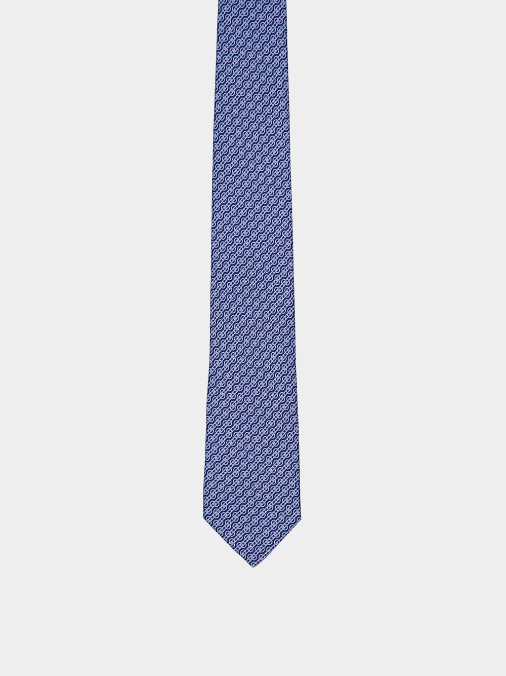 Blue Trofeo Silk Tie - Image 3