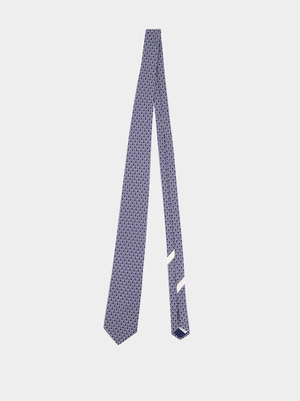Contrasting Gancini Silk Tie - Image 3