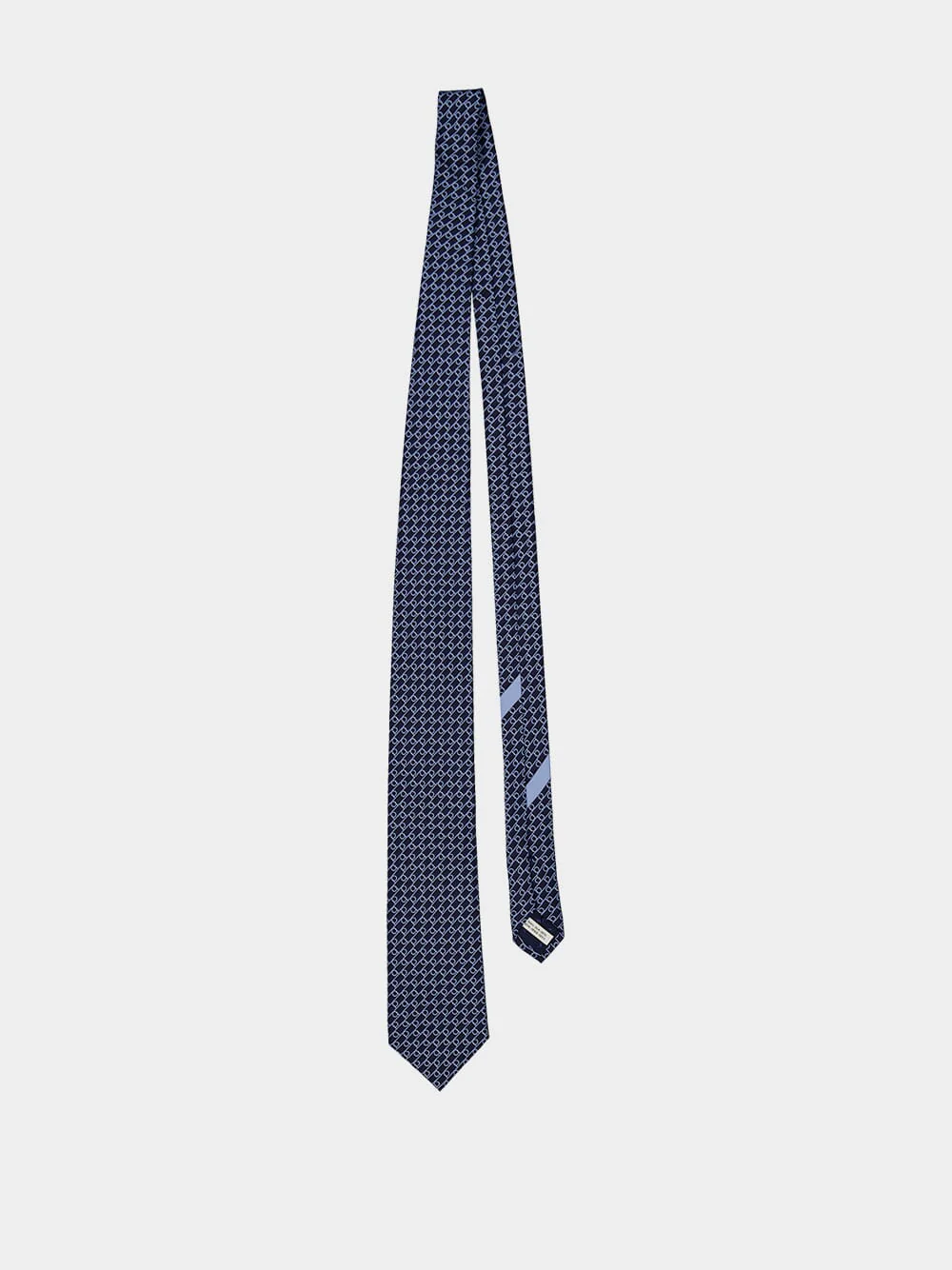 Dark Blue Volt Silk Tie - Image 2