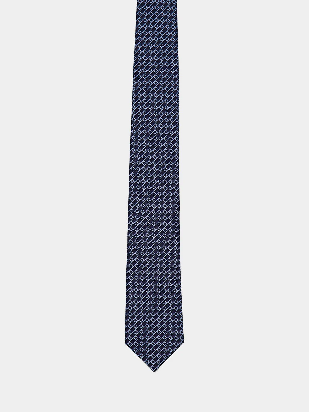 Dark Blue Volt Silk Tie - Image 3