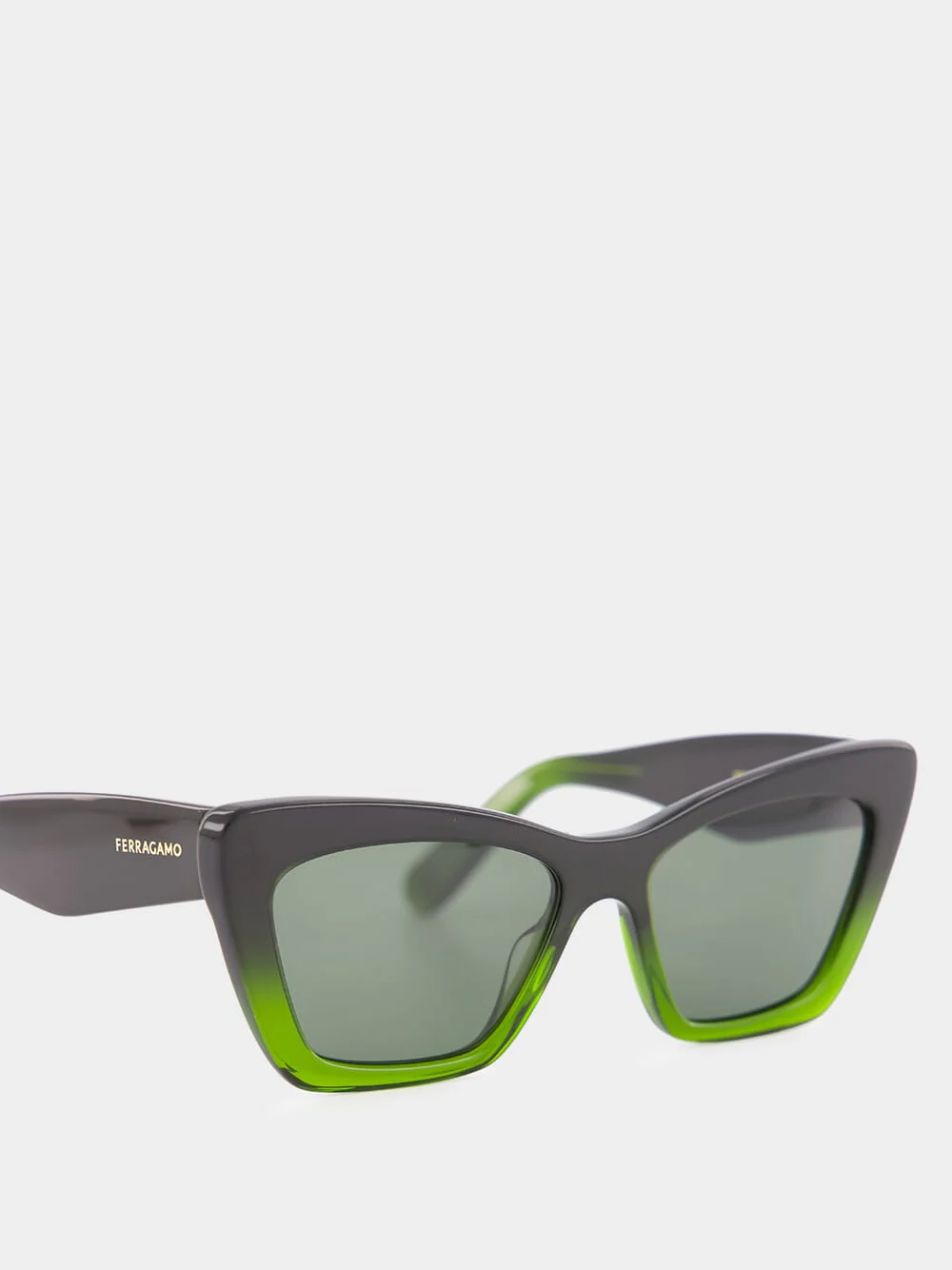 Gradient Green Cat-Eye Sunglasses - Image 4