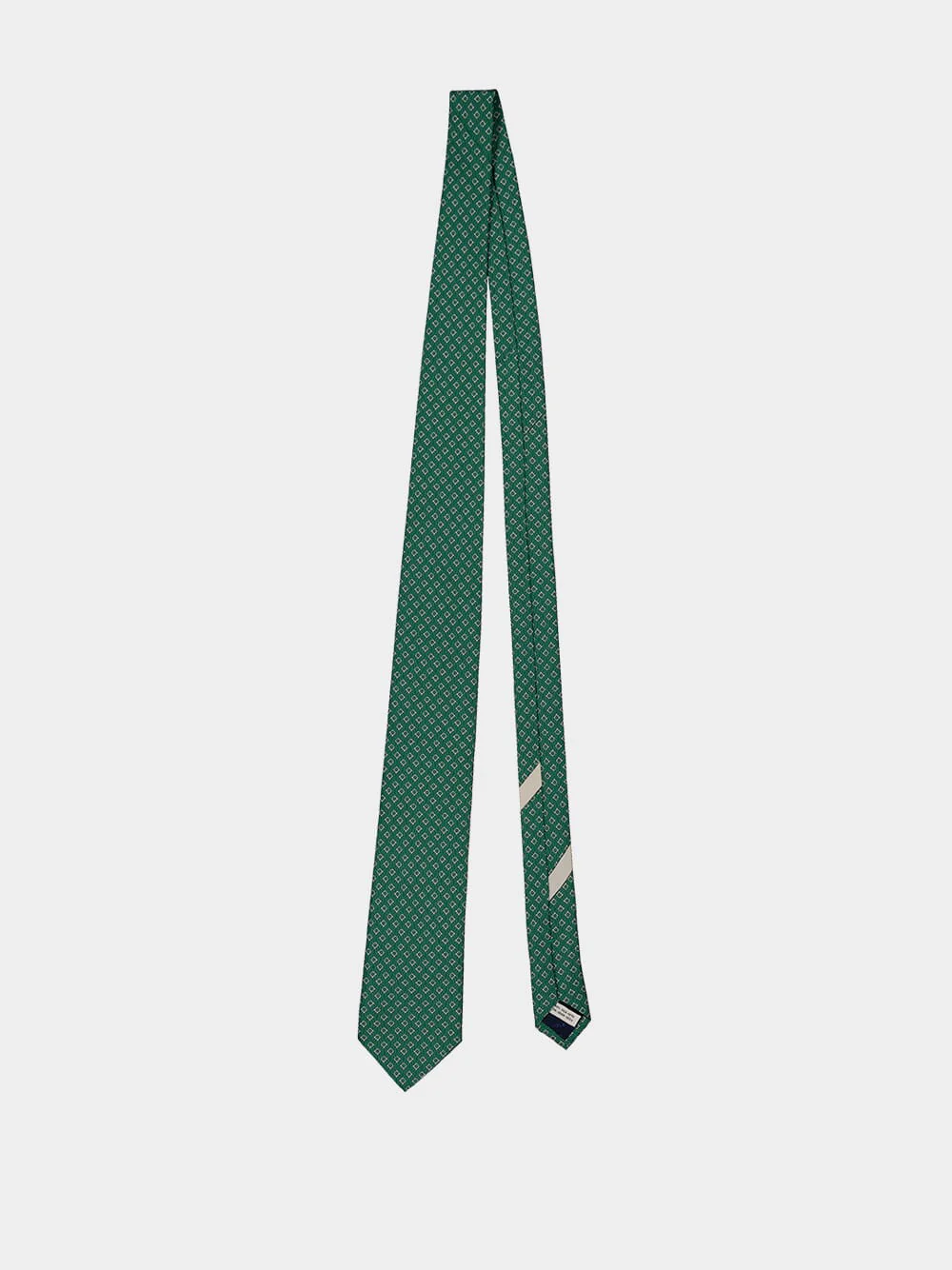 Green Tetris Silk Tie - Image 2